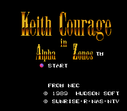 Keith Courage in Alpha Zones screenshot 4 for TurboGrafx-16